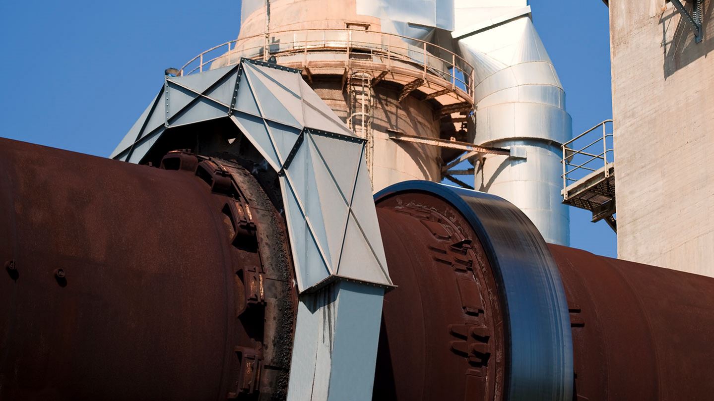 Rotary kiln in cement factory