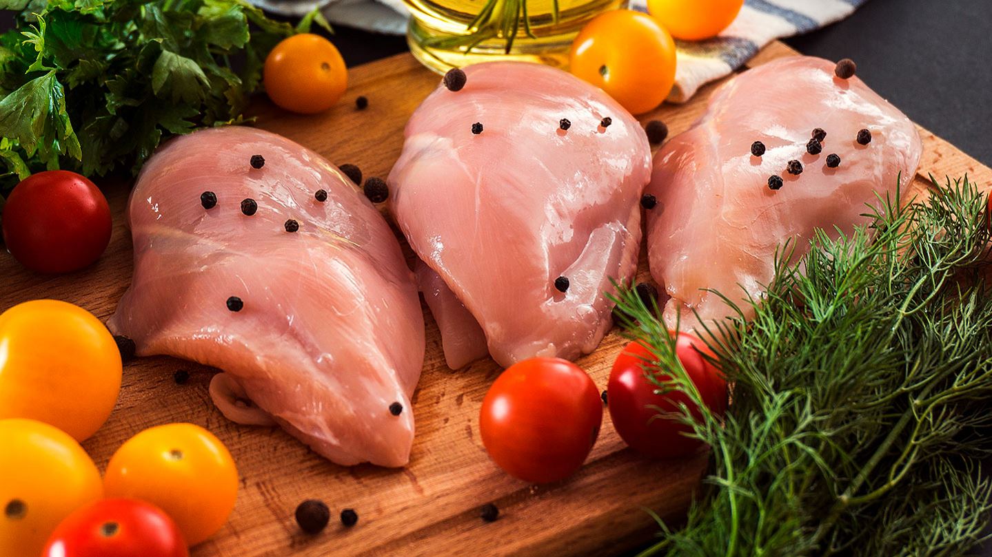 Raw chicken