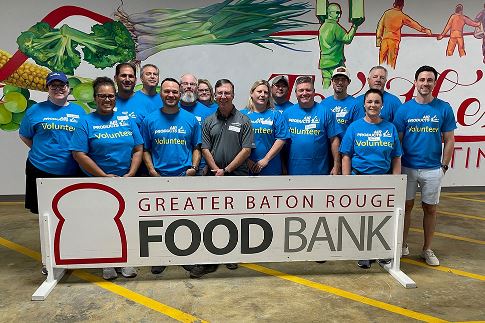 Air Products volunteers supporting the Greater Baton Rouge Food Bank
