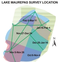 map of Lake Maurepas